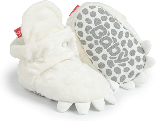 Sawimlgy Newborn Infant Baby Girl Boy Cotton Booties Stay On Sock Slippers Soft Bedroom Shoes Non-Skid Ankle Boots With Grippers Toddler Crib Warm Shoe First Walker Birthday Shower