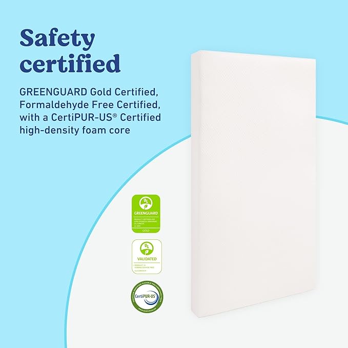 Graco Olivia Convertible Crib and Graco Premium Foam Crib & Toddler Bed Mattress Bundle (Hazelnut) – GREENGUARD Gold Certified, Standard Crib Mattress, Baby Crib Converts to Toddler Bed & Daybed