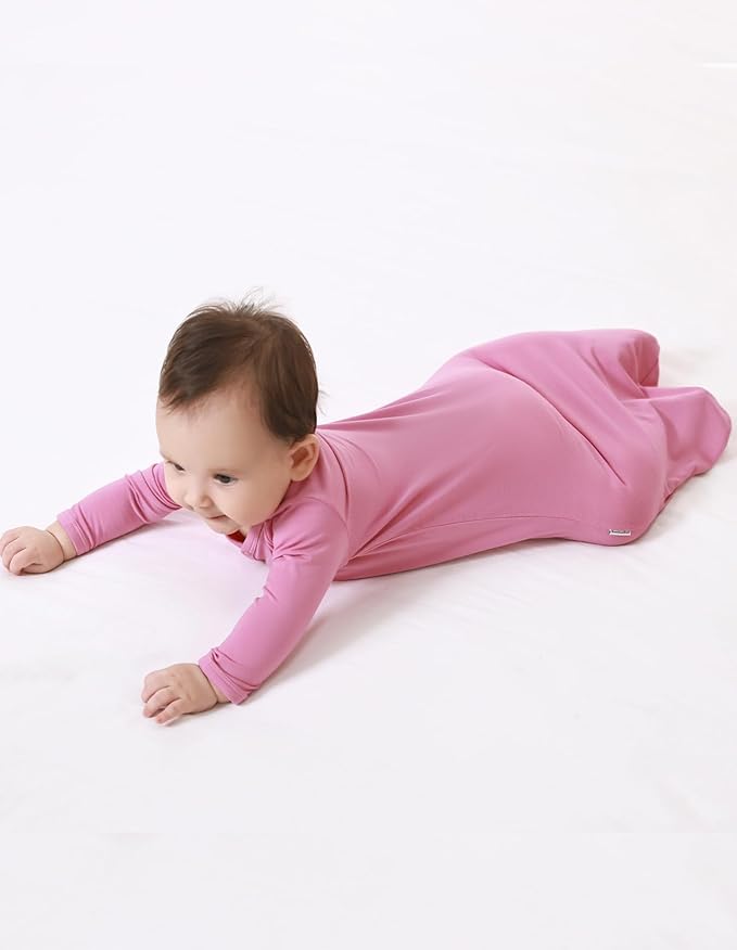 Baby Nightgowns Sleeper Gown Newborn Long Sleeve Pajama Gowns Unisex Viscose from Bamboo Infant Sleepwear