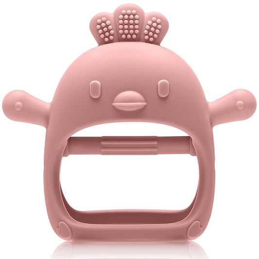 Baby Teething Toys for 0-6 6-12 Months, Never Drop Infant Teether Teething Mitten Toys for 0 3 6 9 12 Months, Newborn Soothing Teething Toy Gifts for 1 One Year Old Baby Boys Girls