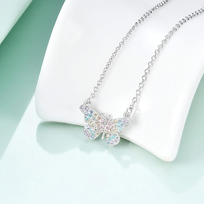 luomart Butterfly Necklace Gifts for Girls Women,Butterfly Pendant Necklaces Jewelry Gift for Butterfly Lovers