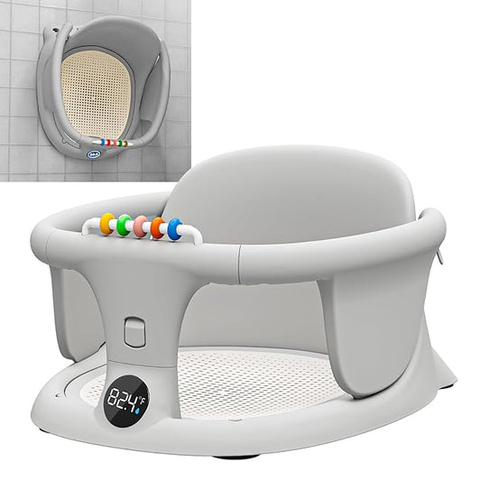 Baby Bath seat for Babies Sitting up Infant Bath tub Portable sit up Seats Bathing Chair Newborn Essentials Toddler Must Haves 0-12 Months Bathtub Sink Bather Sitting Shower Support Travel Ring