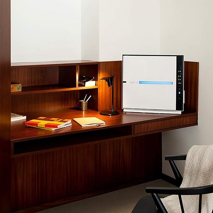 Rabbit Air, MinusA2 Air Purifiers for Home, Ultra Quiet HEPA Air Purifier - Wall Mountable Air Purifiers for Home Large Room, Allergies, Dust, Mold, & Smoke - (SPA-780N, White, Toxin Absorber, WIFI)