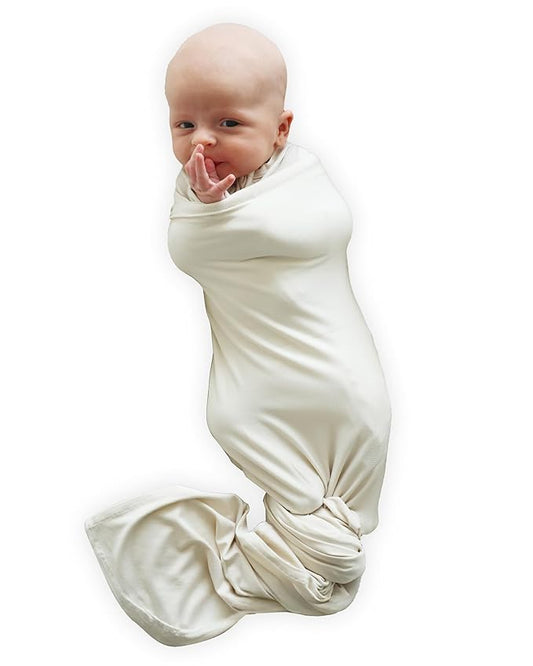 Caden Lane Baby Swaddle & Receiving Blanket, Soft, Breathable & Temperature-Regulating Bamboo Viscose Fabric for Swaddling Newborns, Gender Neutral Infant Blanket for Boys & Girls, Oat Beige