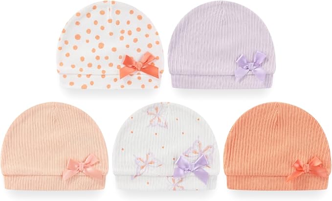 Baby Girls Boys Hats Mittens and Socks Set Cotton Infant Caps Newborn Soft Gloves 0-6 Months