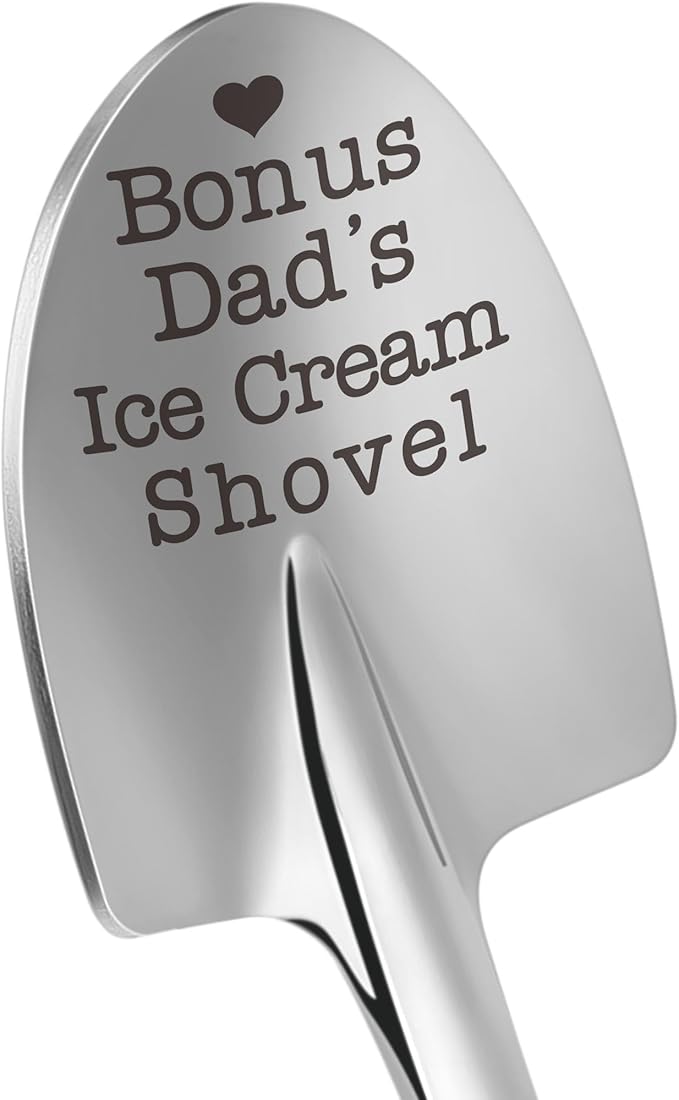 Dad's Ice Cream Shovel Spoon Gifts for Bonus Dad Daddy Fathers Day Presents Unique Dad Gifts for Birthday Valentines Grandpa Papa Retirement