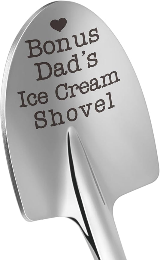 Dad's Ice Cream Shovel Spoon Gifts for Bonus Dad Daddy Fathers Day Presents Unique Dad Gifts for Birthday Valentines Grandpa Papa Retirement
