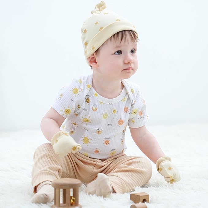 Baby Bodysuit Boy Girl Clothes Soft Newborn Infant Outfit Short Sleeve Romper
