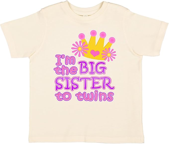 inktastic I'm The Big Sister to Twins. Toddler T-Shirt