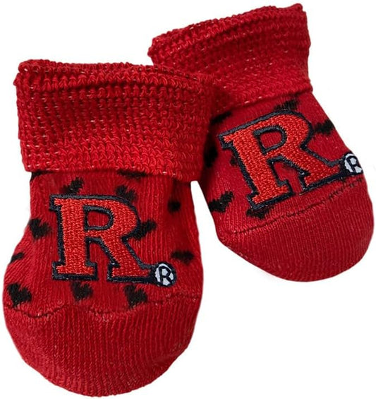 Two Feet Ahead Heart Bootie Socks Soft, Cozy & Machine Washable Organic Cotton Stay-on Socks for Girls and Boys - Made in USA (Heart)
