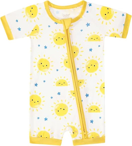 Baby Boy Romper Toddler Boys Short Sleeve Shorts Soft Jumpsuit Outfit Viscose Made from Bamboo