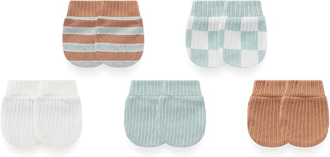 Baby Girls Boys Hats Mittens and Socks Set Cotton Infant Caps Newborn Soft Gloves 0-6 Months