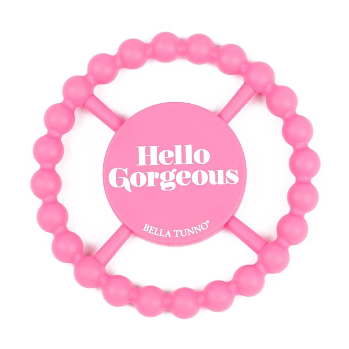 Baby Teether by Bella Tunno, Silicone Teethers for Babies 3-6 months, 6-12 months, Baby Toys, Pacifier, Teething Relief, Boys, Girls, Hello Gorgeous