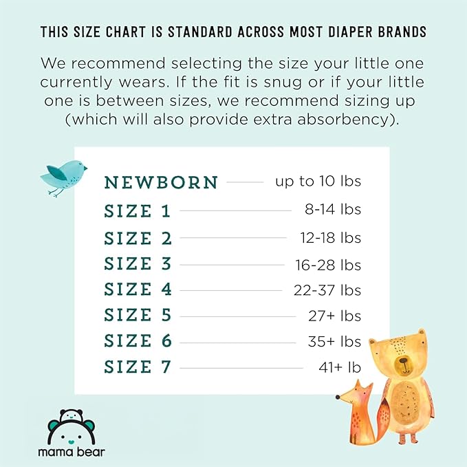 Amazon Brand - Mama Bear Gentle Touch Diapers, Size 5, 132 Count (4 packs of 33)