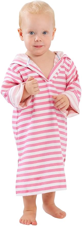 SAMMIMIS Toddler Bathrobe & Swim Cover Up for Girls & Boys - Hooded Baby Beach Towels - Poncho Towels for Baby - Turkish Cotton - XS (6 Months to 2 Years)