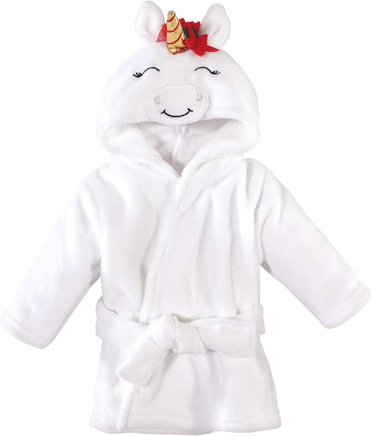 Hudson Baby Unisex Baby Plush Animal Face Bathrobe