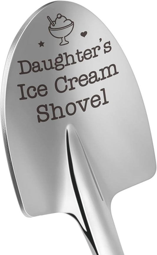 Dad's Ice Cream Shovel Gifts for Daughter Valentines Funny Daughter’s Ice Cream Shovel Spoon, Daughter Birthday, Graduation Gifts, Mothers Day for Daughter in Law