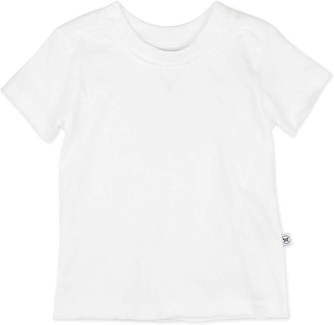 HonestBaby Unisex-Baby 5-Pack Short Sleeve T-Shirts 100% Organic Cotton Baby, Toddler, Little Kid, Boy, Girl, Unisex