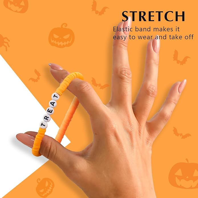 Friendship Bracelets Trendy Heishi Clay Bead Bracelets Stack Gold Beaded Stretch Bracelets for Women Boho Stackable Bracelets Bulk Cute Preppy Jewelry