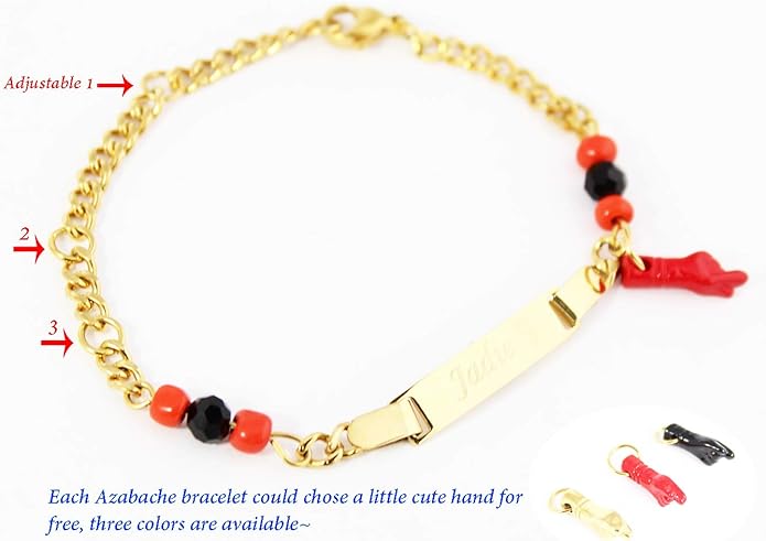 Tina&Co Personalized 18K Gold Plated Baby Name Bracelet Custom Bracelets for Kids Id Protection Bracelet Baptism for Girls