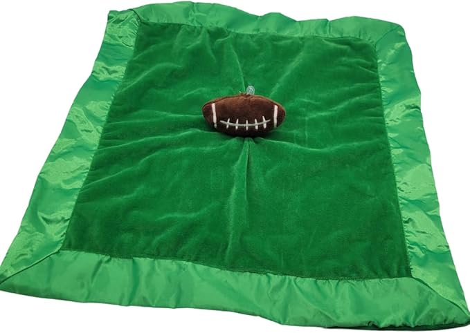Yikestwins Football Lovey Blanket for Baby | Large 20" x 20" Baby Lovey Unisex | Cute Football Security Blanket for Babies and Toddlers