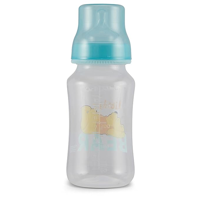 Disney Winnie The Pooh Baby Bottles 11 oz for Boys or Girls | 2 Pack of Infant Hourglass Shaped Bottles with Cover for Newborns and All Babies | BPA-Free Plastic Baby Bottle for Baby Shower