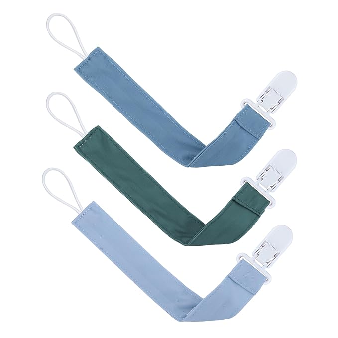 ALVABABY Baby Pacifier Clips for Boys Girls Pacifier Universal Holder Leash Pacifier Clip Binky Holder for Teether Toys Soothie 8 Packs 8DP06