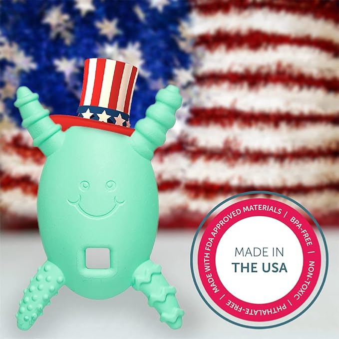 The Official Molar Magician Baby Teether - Freezable Molar Teething Toy for Baby, Infant & Toddler - Made in The USA - Sensory Toy 3-12, up to 18 Months, Mint