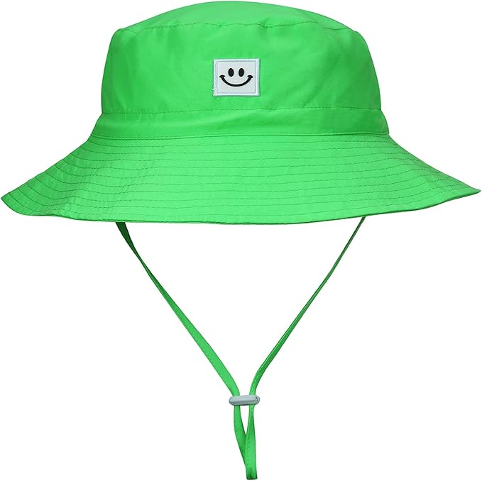MaxNova Baby Sun Hat Smile Face UPF 50+ Toddler Bucket Hat for Boys Girls 0-7 Years