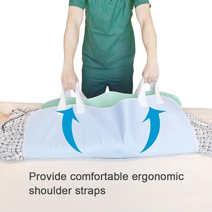 2 Pack Bed Pads for Incontinence Washable Reusable Mattress Pad Waterproof with 4 Convenient Handles Bed Pads for Incontinence Person 36” × 34” Inch