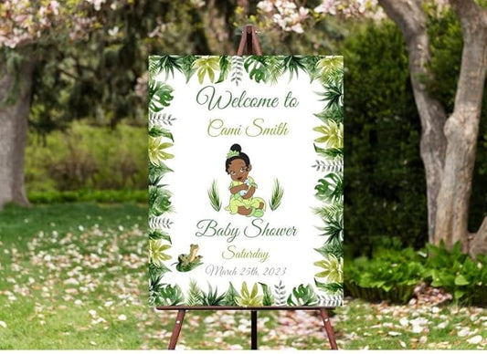 Personalized Baby Shower Sign, Welcome Sign Baby Shower, Baby Shower Sign Princess, Baby Shower Banner For Party, Birthday Party Decoration