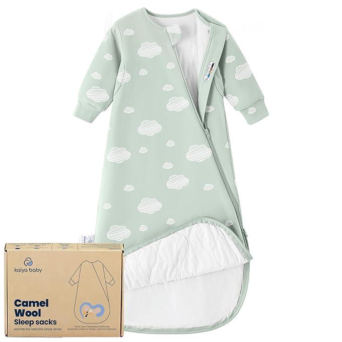 Unisex Sleeping Bag for Babies and Toddlers 1.0 Tog Sleep Sack 6-18Months, Newborn Sleep Sack, Wearable Blanket Baby, One Piece Long Sleeves, Gifts for Baby