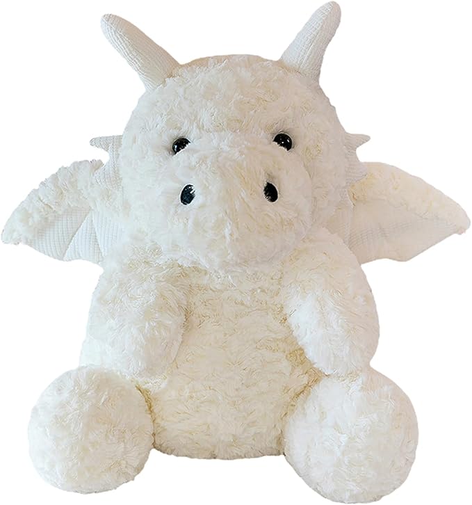 Little Flying Dragon - Cute Stuffed Animal Plush Toy - Adorable Soft Dragons Toy Plushies and Gifts - Perfect Present for Kids (White,22.04in/56cm)