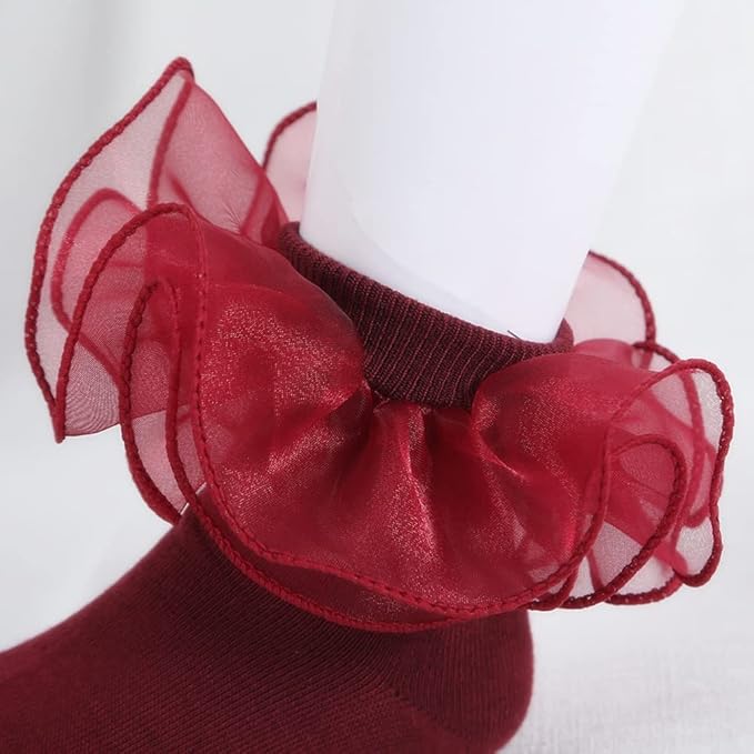 Toptim Newborn Baby-girls Socks and Bow Infant Toddler Ankle Socks