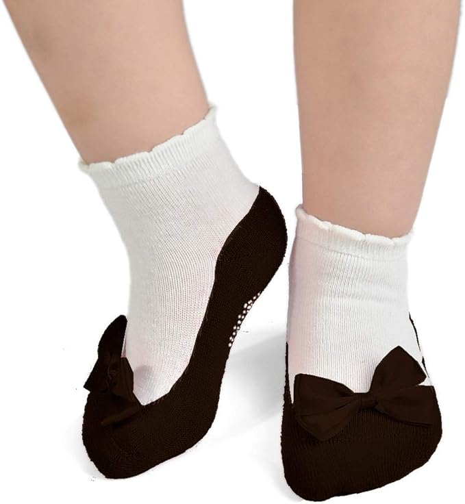 EPEIUS Unisex Baby Girls Boys Non-Slip Socks (Set of 6)
