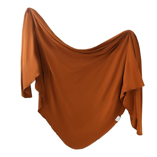 Copper Pearl Large Premium Knit Baby Swaddle Receiving Blanket Powell