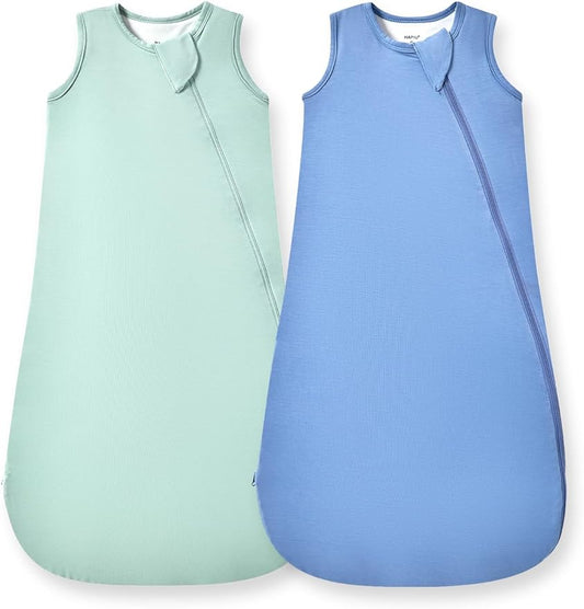 HAPIU Unisex Rayon Made from Bamboo Baby Sleep Sack TOG 0.5, 2-Way Zipper YKK, Wearable Blanket Toddler