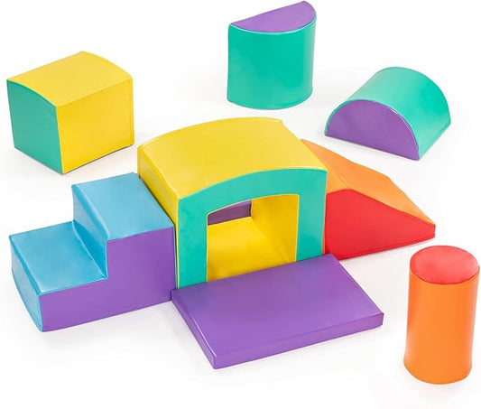 New Bounce Toddler Climbing Toys - Soft Play Set for Kids - Foam Climbing Blocks - Safe Soft Gym Equipment - Great for All Ages
