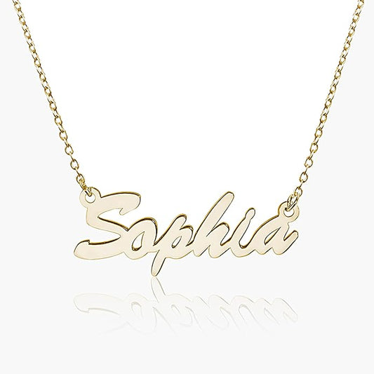 PicturesOnGold.com Custom Name Necklace For Women Personalized Name Necklace in Sterling Silver or Gold Necklace Personalized with any Name or Word