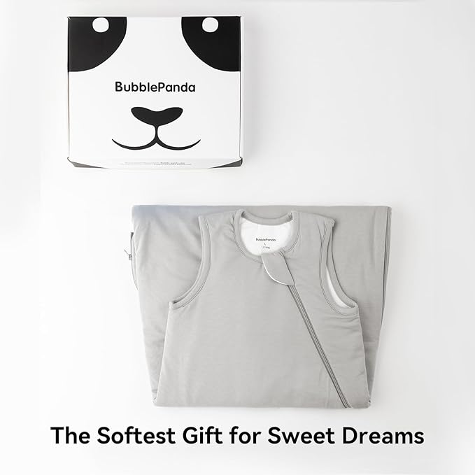 Rayon Made from Bamboo Sleep Sack 0-6 Months 1.0 Tog Ultra Soft Baby Wearable Blanket 0-3 Months Sleeping Sack 3-6 Months for Infant Newborn Babies Unisex Girl Boy 2-Way Zipper Breathable Lightweight