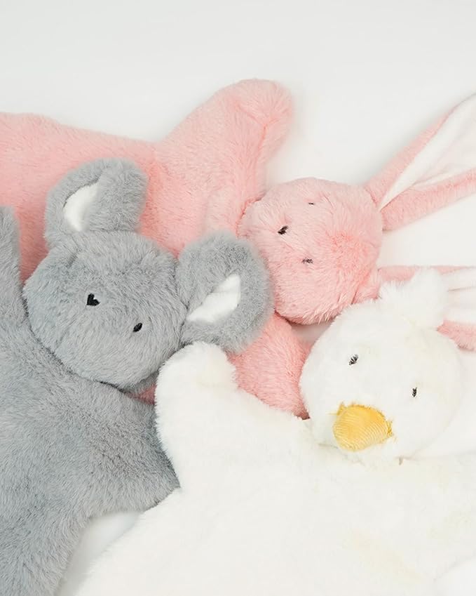 Lovey Soft Toy, 12-Inches, Gray Mouse, Stuffed Animals for Babies, Security Blanket Toy Infants 0-6 Months, Snuggle Toy Baby Girl & Boy, Nursery Soft for Newborns