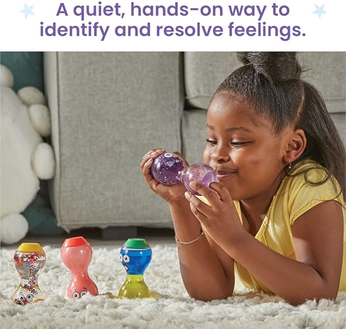 hand2mind Express Your Feelings Sensory Bottles- Secondary Emotions 2, Toddler Sensory Toys, Quiet Fidget Toys, Play Therapy Toys, Calm Down Corner Supplies, Calming Corner, Social Emotional Learning