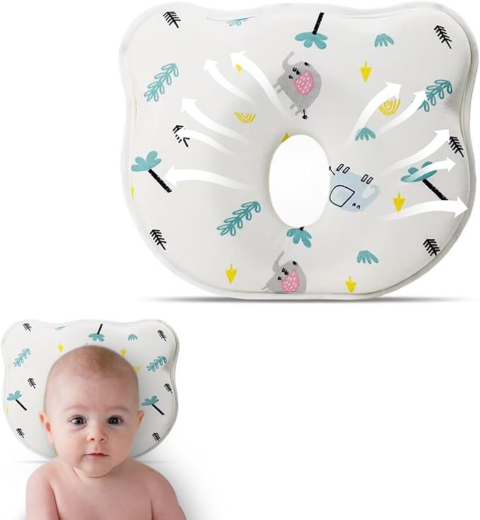2025 New Upgrade Donut Soft and Cozy Pillow Prеvents FΙat hеad and Shapеs Hеad Breathable Pillow Elephant