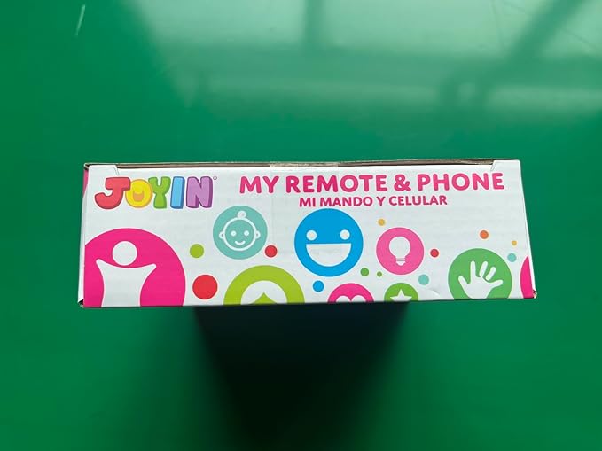 JOYIN Baby Learning Phone and Remote Toy for Toddler, Pink Smartphone Toys with Music for Infants, Kids, Girls, Holiday Stocking Stuffers, Birthday Gift