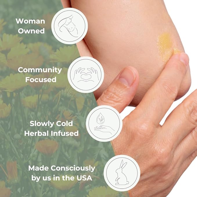 Ora's amazing Herbal, Newborn Salve, Diaper Rash Cream, Calendula Baby Balm, EWG Verified Baby Ointment, Acne Eczema, Butt Cream, Infant Massage, Natural Paraben Free, Good for Sensitive Skin