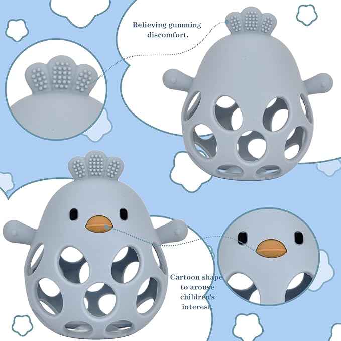 Baby Teething Toys, Teething Toys, Teethers for Babies 3-6 Months, Baby Chew Toys, BPA Free Teether Mitten with Soft Texture for Sensory Exploration and Itching Teething Relief