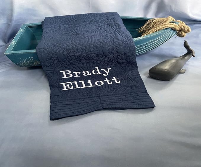 Personalized Baby Blanket Baby Quilt Monogrammed Blankets for Boys and Girls Embroidered Baby Gifts Monogram2