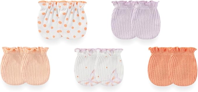 Baby Girls Boys Hats Mittens and Socks Set Cotton Infant Caps Newborn Soft Gloves 0-6 Months