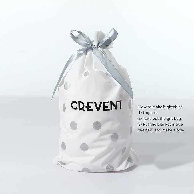 CREVENT Cozy Plush Baby Security Blanket Loveys for Baby Girls Boys, Stuffed Animal Ring Rattle Shaker Toy for Newborns (Bear + Handbell)