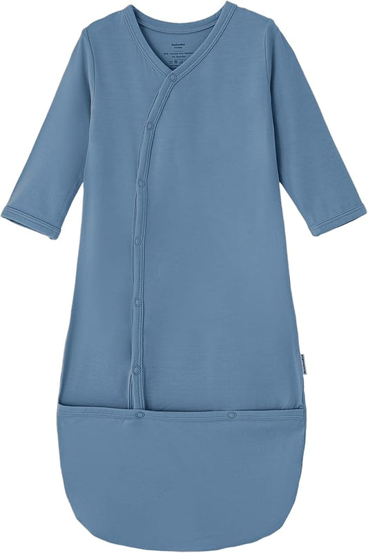 Baby Nightgowns Sleeper Gown Newborn Long Sleeve Pajama Gowns Unisex Viscose from Bamboo Infant Sleepwear